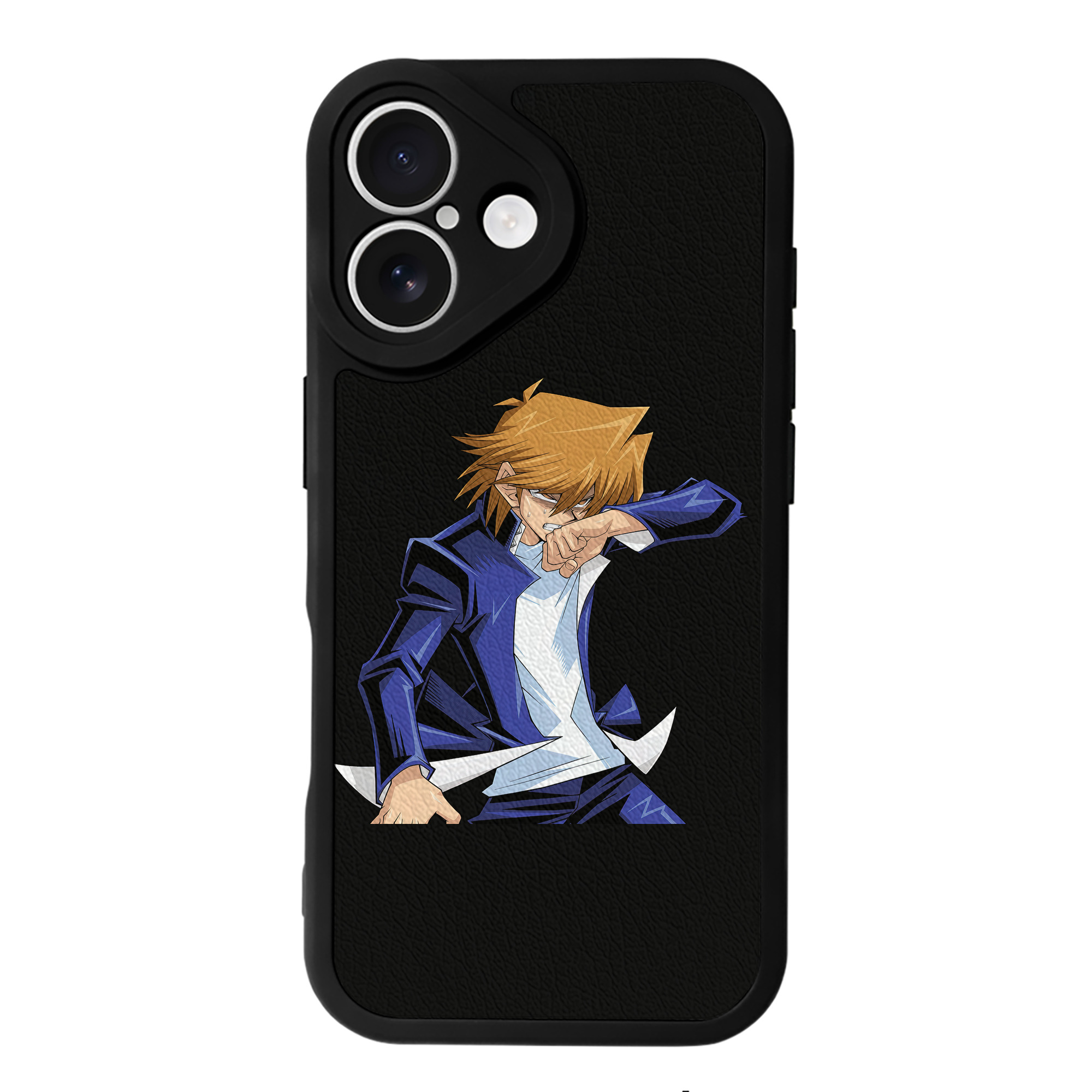 （画像用） 遊☆戯☆王 Yu-Gi-Oh! 【iPhone 16シリーズ対応】シリコンスマホケース（レザー調） 材質：シリコン